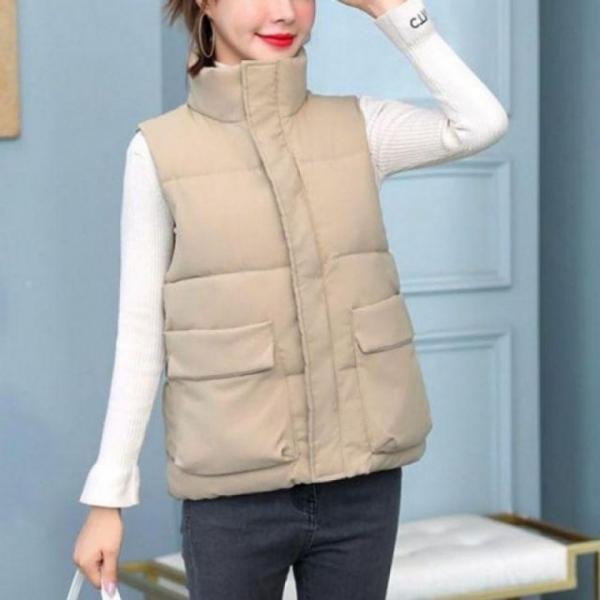 여자패딩조끼 사이즈 여자패딩쪼끼 캐주얼 겨울 패딩 쪼끼 여성패딩 조끼 여자패딩
