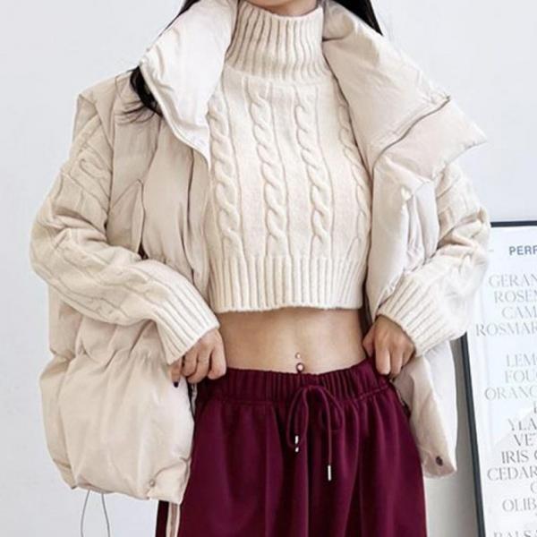 여성 캐주얼 패딩조끼 가을 겨울 아우터 조끼패딩 모자없는 여성 베스트 패션 두툼한 아우터 코디 롱 조끼
