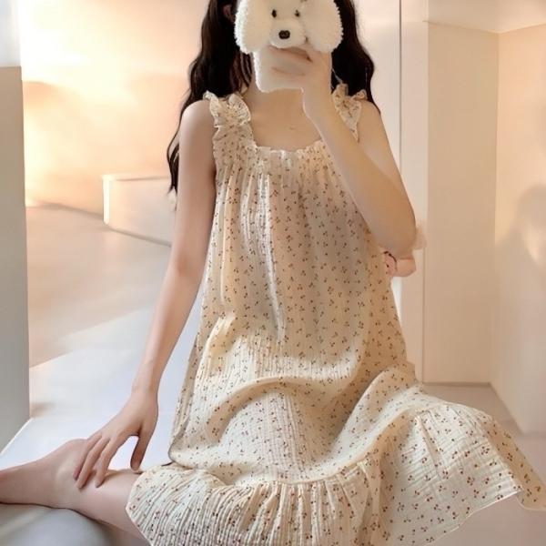 홈웨어 베르 나시원피스 잠옷원피스 3color 원피스홈웨어 여자잠옷 여성잠옷