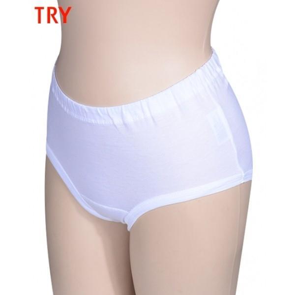 (트라이)편안한 면100% 백색 여성맥시팬티 3매입-110까지