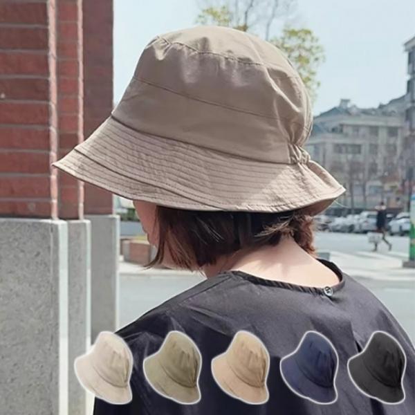 여성 바스락 이중 방수 챙 모자 벙거지 아웃도어 물놀이 휴가