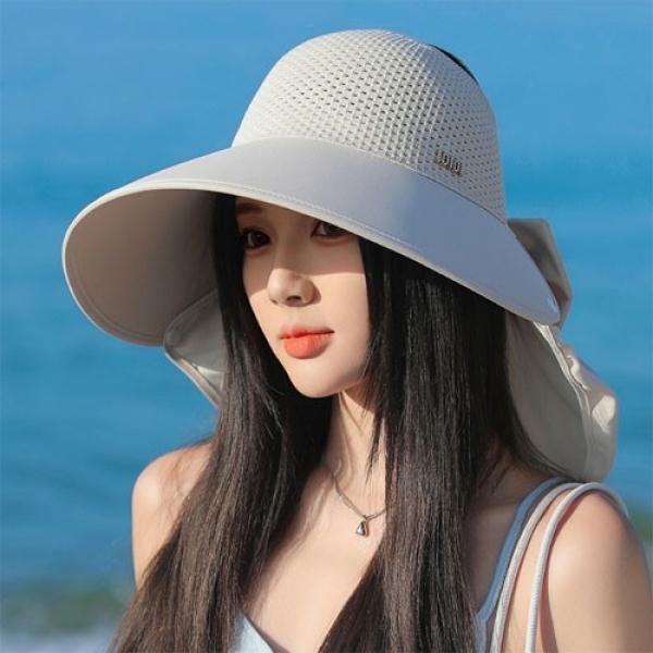 은창]똑딱 탈부착 로맨틱 매쉬 선캡 모자 선캡 면모자 썬캡 여름 왕골 여름 자외선차단 휴가 비치 여성