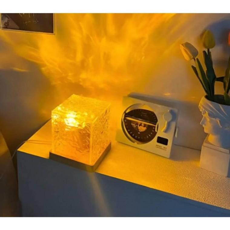 무드등 물결 조명 큐브 LED 3색 변경 오로라