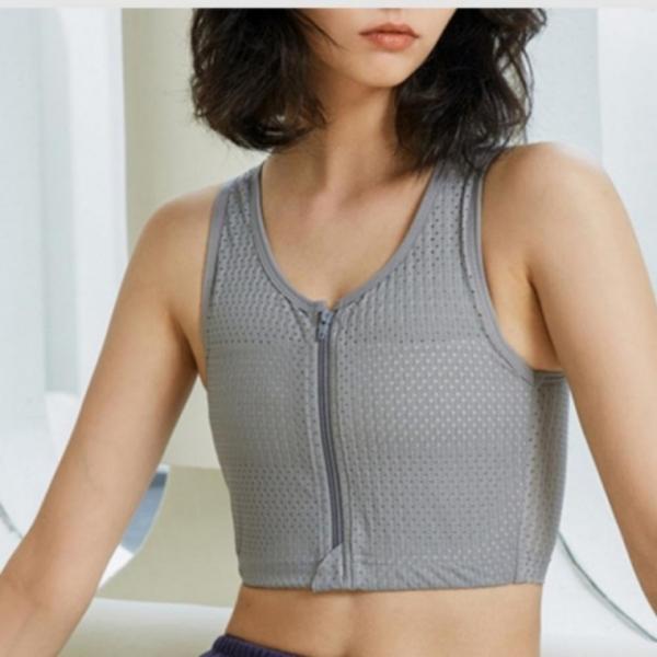 5XL 스포츠 브라탑 압박 쇼핑몰 메쉬집업 트루리즈 그래핀 여성 여자