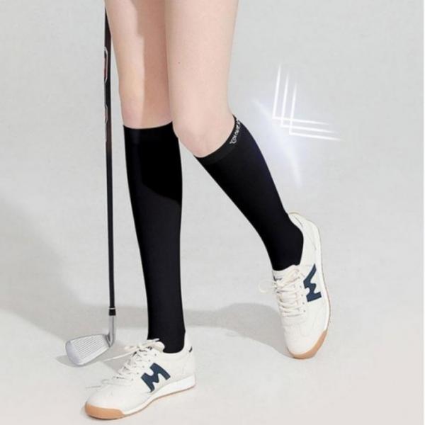 슬림핏 골프 여성용 니삭스 냉감 쿨 롱양말 골프 스타킹 무봉제