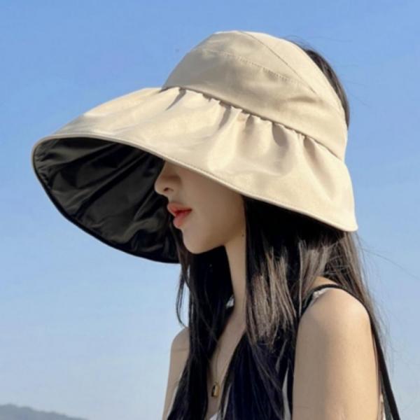 넓이 와이드 챙 모던 여성 (블랙) 버킷햇 모자 버킷햇 여자 빅사이즈모자