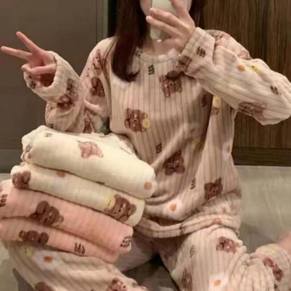 캐릭터 여성 홈웨어 상하의 수면바지 수면잠옷 파자마 수면 잠옷
