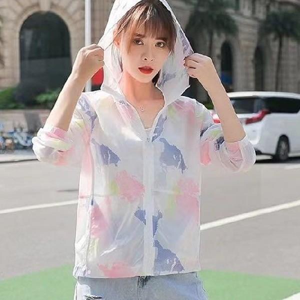 데일리 여성 후드 집업 여름 여자 점퍼 아우터 2색