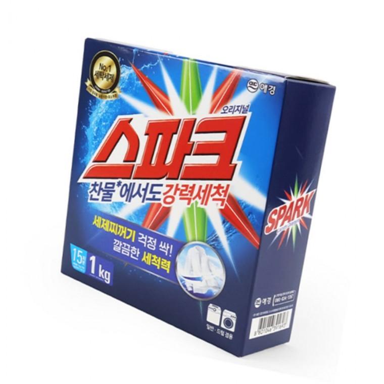 세탁세제 1kg 빨래가루세제 가루세탁세제찬물용 드럼세탁기분말세제