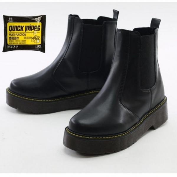 옆밴딩 여성 첼시부츠 데일리 겨울 신발 여자 부츠 신발 세정티슈 세트