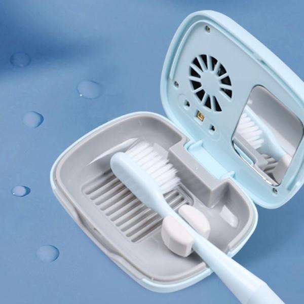 언제 어디서나 간편하게 사용할 수 있고 휴대가 편리한 UV 칫솔 건조 살균기 미니멀 사이즈