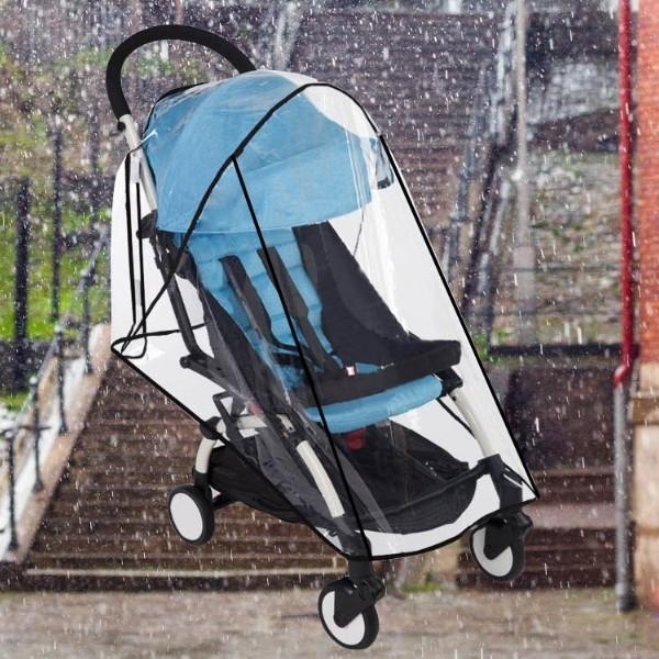 겨울철 눈이나 장마철 비 바람으로부터 안전하게 유모차 필수 외출용품 악세사리 투명한 방수 방풍 커버