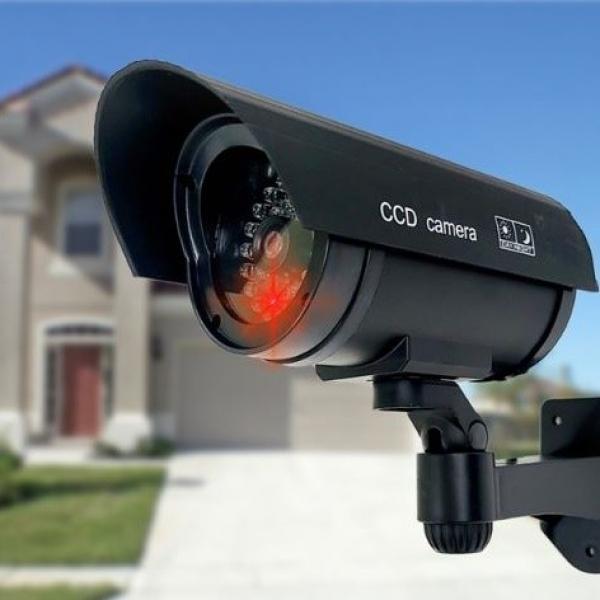 원통 돌출형 가짜 모형 CCTV 카메라 감시 방범