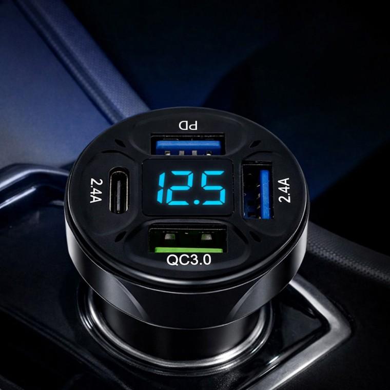 차량용 QC3.0 PD 2.4A 고속충전 시거잭 차량용충전기 차량용고속충전기 차량스마트폰충전기 QC30시거잭