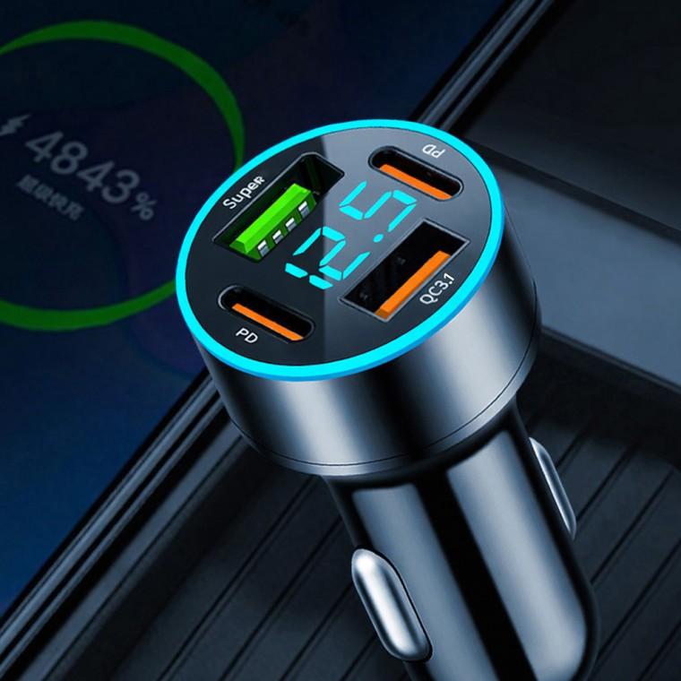 차량용 4포트 USB 고속충전 시거잭
