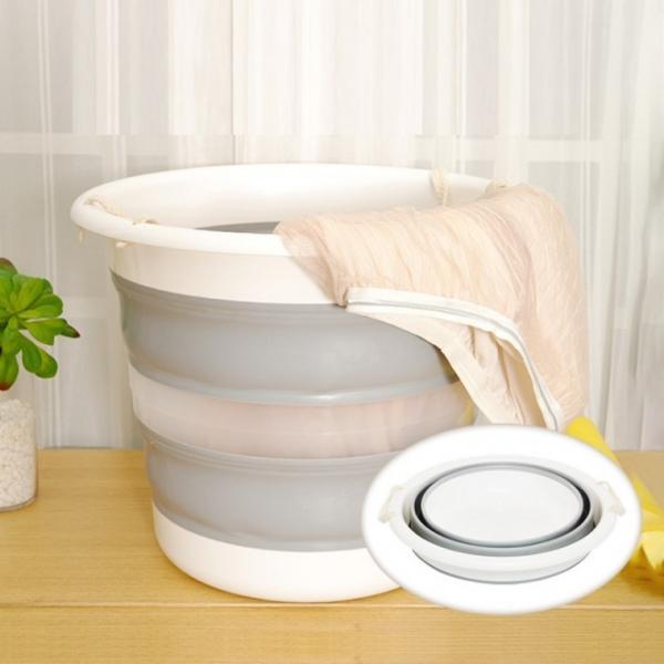 다름 마스터 실리콘 접이식 바스켓 30L   세차 욕실