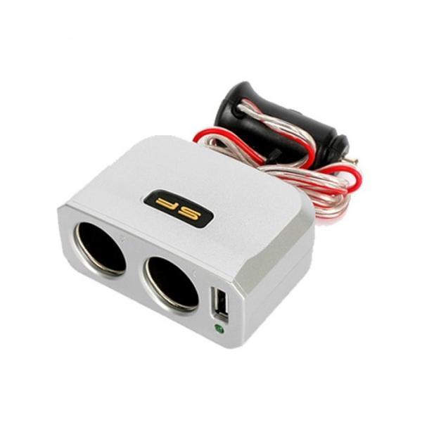 삼진 토스 USB 2구 소켓   멀티소캣 시거잭 잭