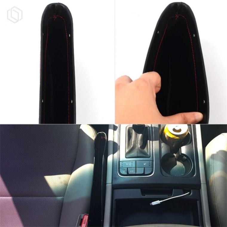차량용 가죽 사이드 포켓 수납함 차량실내정리 차량틈새수납 자동차포켓수납
