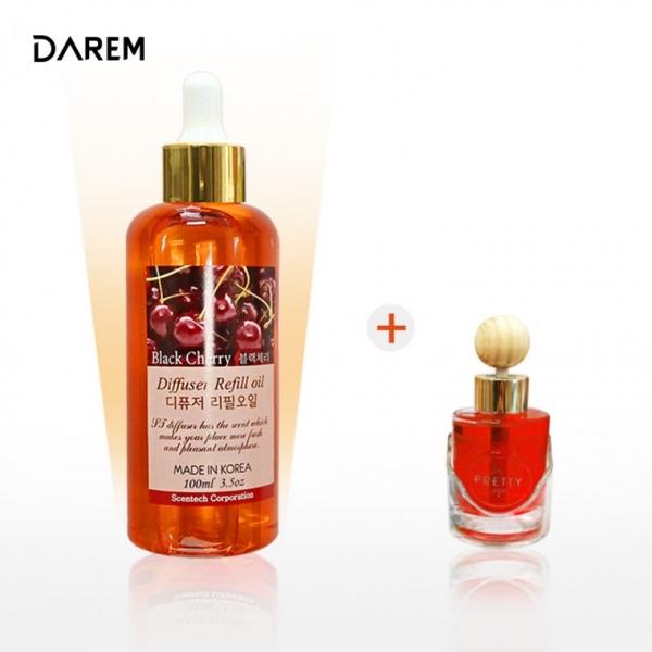 센텍 프리티 송풍구 디퓨저 + 리필100ml   차향수