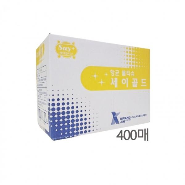 국내산 세이골드 업소용 항균 물티슈 개별포장 400매