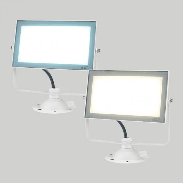 KC 사각 LED 투광기 화이트 W2 50W 주광 전구 IP67 간판등 사각투광등 외등