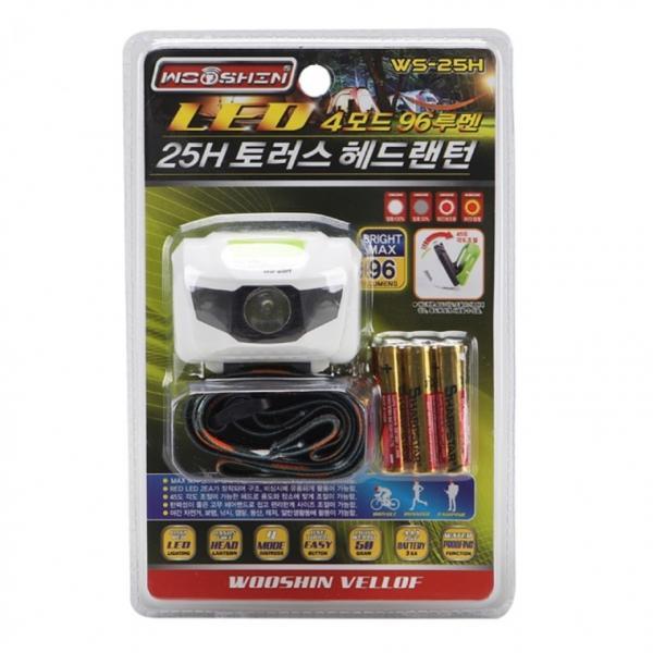 랜턴 LED 헤드용 25H 토러스 96루멘 헤드랜턴 4모드 캠핑 캡라이트