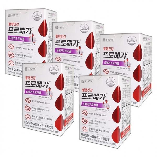 종근당건강 프로메가 오메가3 트리플 60캡슐 5박스