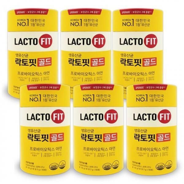 락토핏 생유산균 골드 2g x 50포 6통