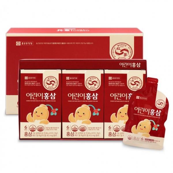종근당건강 어린이 홍삼 20ml x 30포 1박스