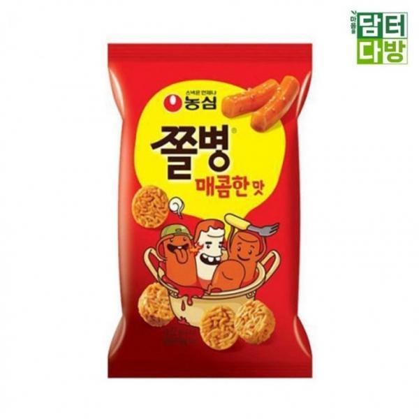 농심 쫄병 매콤한맛 82g X 10개