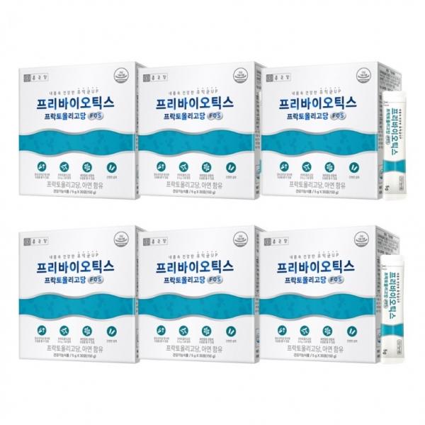 종근당 프리바이오틱스 프락토올리고당 30포 6개