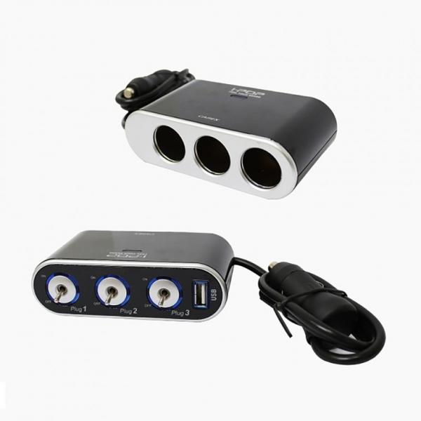 카렉스 아이팝 스위치 USB 3구소켓   멀티소캣 잭