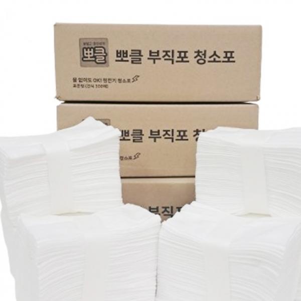 뽀클 부직포 정전기 청소포 대용량 300매 표준형 대형 2가지 사이즈