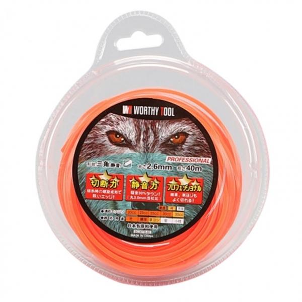 예초기 날 끈 줄날 나일론 커터 3각 2.6 x 40M 제초 잡초 얇은 풀 벌초기 악세서리