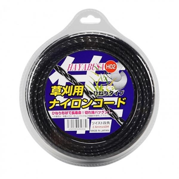 예초기 날 줄 끈날 나일론 꼬임날 커터 2.65mm 40M 굵은 가지 제거 벌초기 질긴 잡초