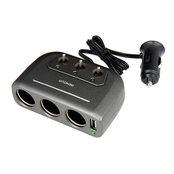 삼진 제노바 USB 스위치 3구 소켓   멀티소캣 잭