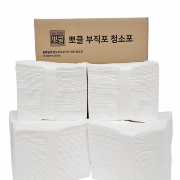 뽀클 엠보싱 부직포 청소포 300매 표준형