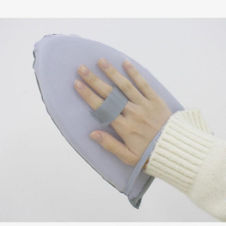 핸디 스팀 다리미 장갑 휴대용 미니 다림판 패드 화상 방지 안전 간편 소품