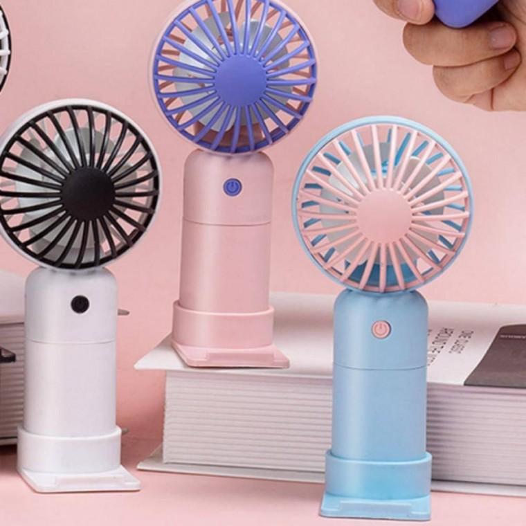 거치대형 500mAh 휴대용 충전식 핸디선풍기 미니선풍기 무선