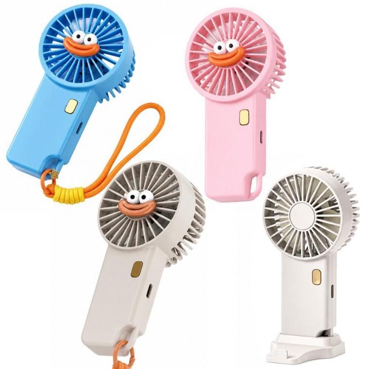 캐릭터 팬 꾸미기 미니 선풍기 휴대용 탁상용 충전식