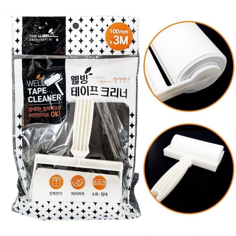 더웰 휴대용 T자 핸들 웰빙 테이프클리너 100mm x 3m