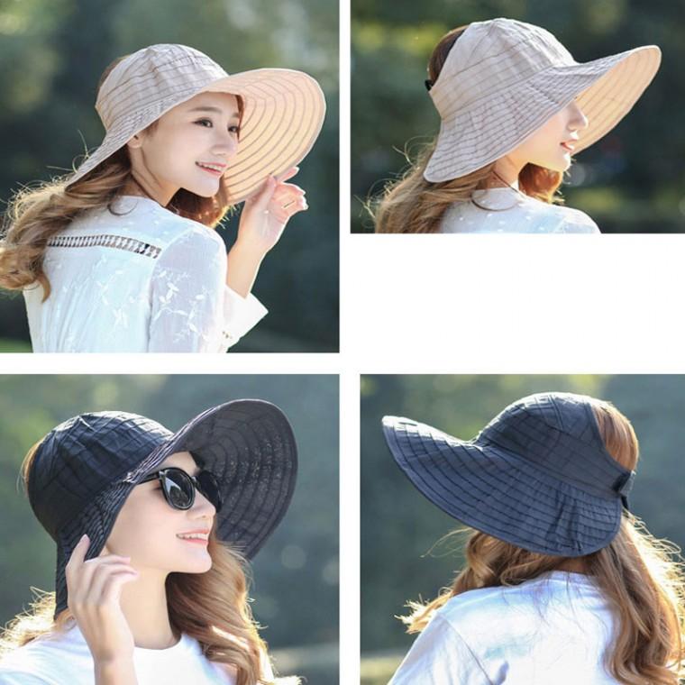 휴대용 파티나 돌돌이 썬바이저 여성 여름 자외선차단 모자 썬캡 패션모자