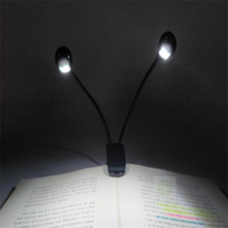 LED 독서등 클립집게형 휴대용 투헤드 스탠드 led스탠드 led독서등집게