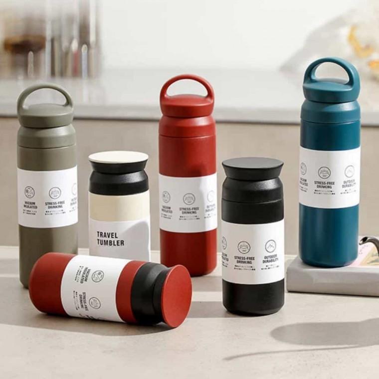 손잡이 텀블러 480ml 음료보틀 휴대용물통 스테인레스텀블러 보온물병 보온보냉텀블러