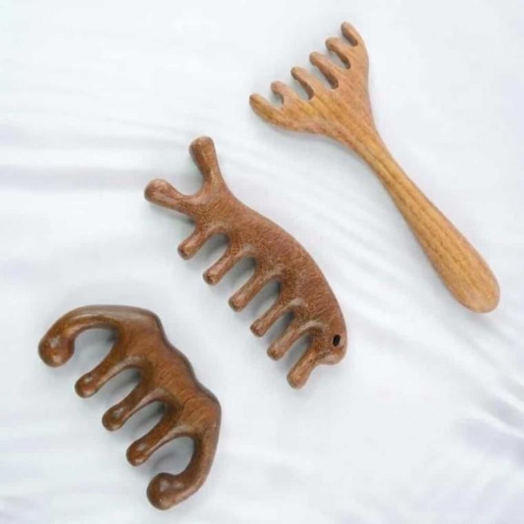 괄사 마사지 빗괄사 휴대용빗