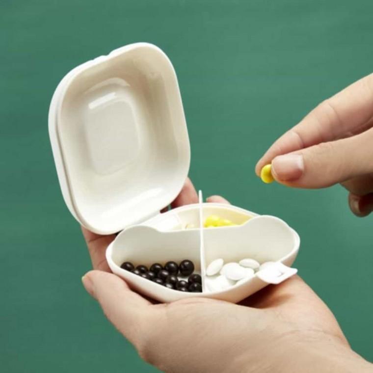 사각 미니 알약 보관케이스 알약케이스 휴대용약통 영양제통 약상자