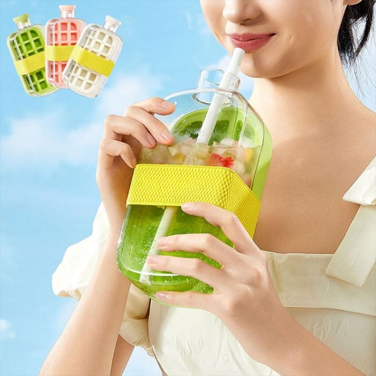 휴대용 플라스틱 텀블러 다용도 음료 텀블러 사무실 냉음료 아이스텀블러 얼음텀블러