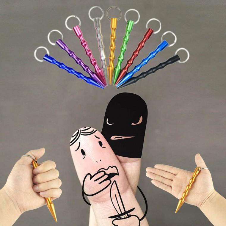 다용도 휴대용 호신용 용품 자기 알루미늄 합금 열쇠고리 캠핑 호신용물건 쿠보탄