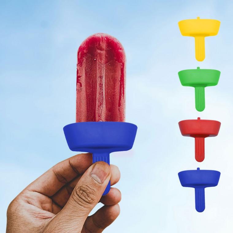 휴대용 아이스크림 받침대 다용도 막대 아이스크림 홀더 어린이 재사용 하드아이스크림받침 녹아내림방지