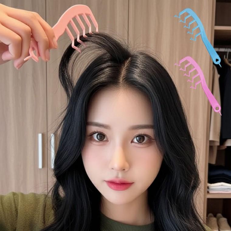 셀프 헤어 스타일링 빗 휴대용 정수리 볼륨 빗 데일리 매직빗 가르마브러쉬